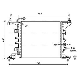 Chladič motora AVA QUALITY COOLING OL2568