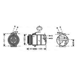 Kompresor klimatizácie AVA QUALITY COOLING OLAK373