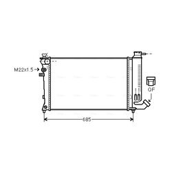 Chladič motora AVA QUALITY COOLING PEA2141