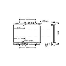 Chladič motora AVA QUALITY COOLING PEA2217