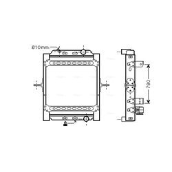 Chladič motora AVA QUALITY COOLING RE2073