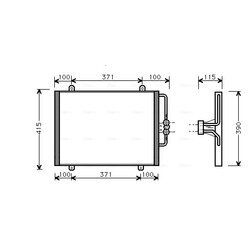 Kondenzátor klimatizácie AVA QUALITY COOLING RT5201