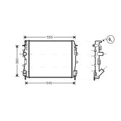 Chladič motora AVA QUALITY COOLING RTA2325