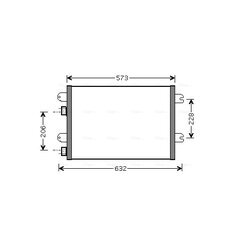 Kondenzátor klimatizácie AVA QUALITY COOLING RTA5317