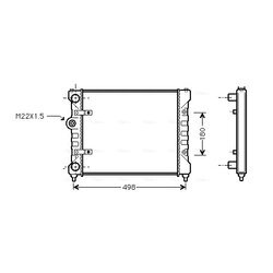 Chladič motora AVA QUALITY COOLING ST2022