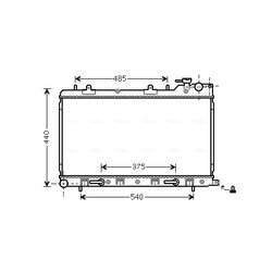 Chladič motora AVA QUALITY COOLING SU2098