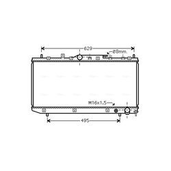 Chladič motora AVA QUALITY COOLING TOA2324