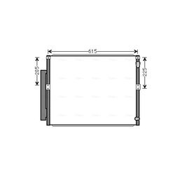 Kondenzátor klimatizácie AVA QUALITY COOLING TOA5564D