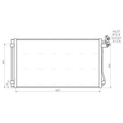 Kondenzátor klimatizácie AVA QUALITY COOLING VN5440D