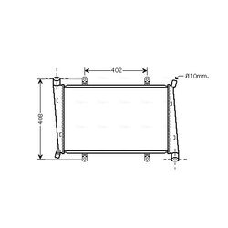 Chladič motora AVA QUALITY COOLING VO2130