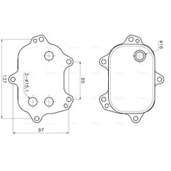 Chladič motorového oleja AVA QUALITY COOLING AI3456