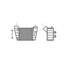 Chladič plniaceho vzduchu AVA QUALITY COOLING AI4283