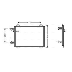 Kondenzátor klimatizácie AVA QUALITY COOLING AI5193