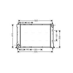 Chladič motora AVA QUALITY COOLING AU2149