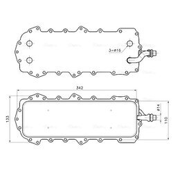 Chladič motorového oleja AVA QUALITY COOLING AU3352