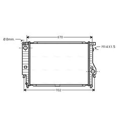 Chladič motora AVA QUALITY COOLING BW2128