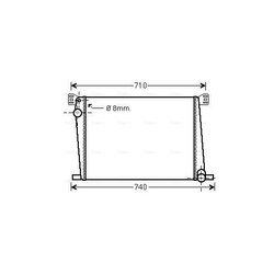 Chladič motora AVA QUALITY COOLING BWA2356