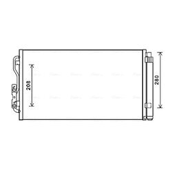Kondenzátor klimatizácie AVA QUALITY COOLING BWA5434D