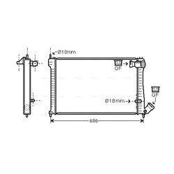 Chladič motora AVA QUALITY COOLING CN2101