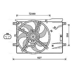 Ventilátor chladenia motora AVA QUALITY COOLING CN7550