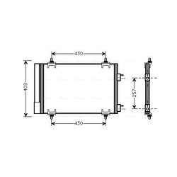 Kondenzátor klimatizácie AVA QUALITY COOLING CNA5230D