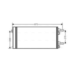 Kondenzátor klimatizácie AVA QUALITY COOLING CNA5246D