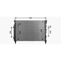 Chladič motora AVA QUALITY COOLING CT2083 - obr. 1