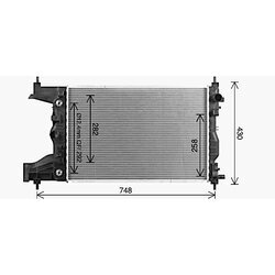 Chladič motora AVA QUALITY COOLING CT2086