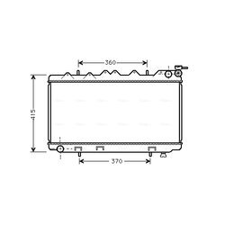 Chladič motora AVA QUALITY COOLING DN2135