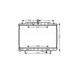 Chladič motora AVA QUALITY COOLING DN2293