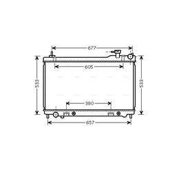 Chladič motora AVA QUALITY COOLING DN2304