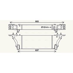 Chladič plniaceho vzduchu AVA QUALITY COOLING DN4455