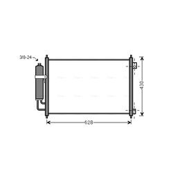 Kondenzátor klimatizácie AVA QUALITY COOLING DN5328D