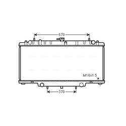 Chladič motora AVA QUALITY COOLING DNA2394