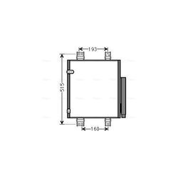 Kondenzátor klimatizácie AVA QUALITY COOLING DU5062D