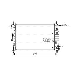 Chladič motora AVA QUALITY COOLING FD2197