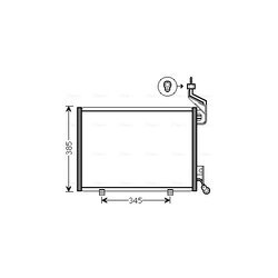 Kondenzátor klimatizácie AVA QUALITY COOLING FD5444