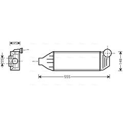 Chladič plniaceho vzduchu AVA QUALITY COOLING FDA4309