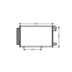 Kondenzátor klimatizácie AVA QUALITY COOLING FDA5439D