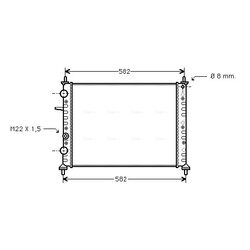 Chladič motora AVA QUALITY COOLING FT2162