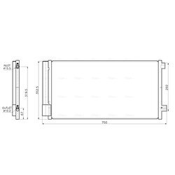 Kondenzátor klimatizácie AVA QUALITY COOLING FT5487D