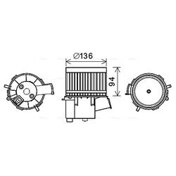 Vnútorný ventilátor AVA QUALITY COOLING FT8448