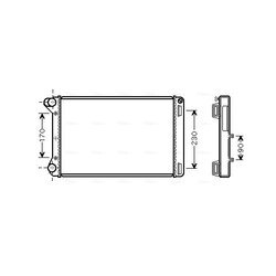 Chladič motora AVA QUALITY COOLING FTA2301