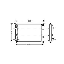 Chladič motora AVA QUALITY COOLING FTA2316