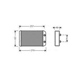 Výmenník tepla vnútorného kúrenia AVA QUALITY COOLING FTA6254