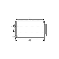 Kondenzátor klimatizácie AVA QUALITY COOLING HD5227D