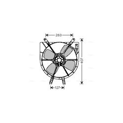 Ventilátor chladenia motora AVA QUALITY COOLING HD7505