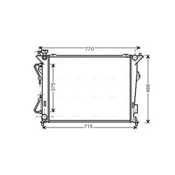 Chladič motora AVA QUALITY COOLING HY2172