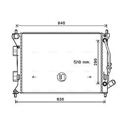 Chladič motora AVA QUALITY COOLING HY2381