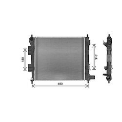 Chladič motora AVA QUALITY COOLING HY2488